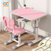 Bureau d'étude pour enfants à haut volume avec rangement et organisation Bureau d'étude Ensemble de chaises et de tables en bois pour chambre d'enfant