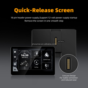 Pantalla Portátil Impermeable de 6.25 Pulgadas con Bluetooth para Motocicleta, GPS, CarPlay Inalámbrico, Pantalla con Android Auto para Moto - Product Image 5