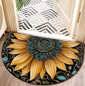 Small Foot Bathroom Area Rug Polyester Machine Made Absorbent Dirt-Resistant Plush Pile Height Non-Slip Easy Care Modern Ready - Product Image 4