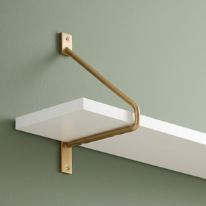 Signature Hardware Brass <b>Shelf</b> <b>Bracket</b> for Cabinet Support-Strong Easy Installation Customized Size Model AH5914 AMIR - Product Image 3