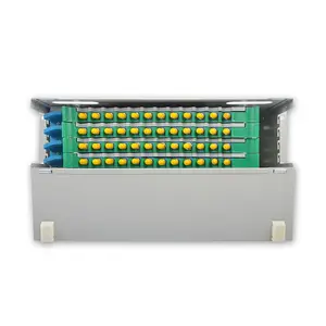 144 核心 LC/双工 SC 机架式光纤分配框架/ODF 带可变面板