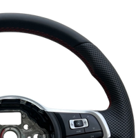 Volant sport en cuir pleine fleur à 3 branches de 40 mm pour Volkswagen VW Passat Golf 7 MK7 Mk7.5 Polo Jetta GTI - Vente flash