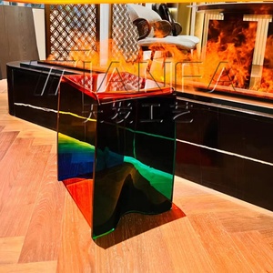 <span class=keywords><strong>Tabouret</strong></span> moderne en acrylique transparent, meuble en <span class=keywords><strong>plexiglas</strong></span>, chaise, <span class=keywords><strong>tabouret</strong></span>, pouf, ottoman - Product Image 5