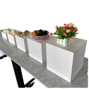 Acrylic Dessert Buffet Cake Snack Stand Cold Meal Tea Break Food <b>Display</b> Riser Set of 5 for Wedding Christmas <b>Table</b> Centerpiece - Product Image 1