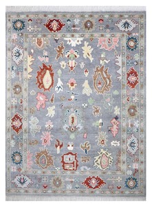 Tapis noué à la main, style tissage persan, chef-d'œuvre tissé à la main, en laine luxueuse pour salon - Product Image 5