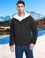 Veste d'hiver chaude pour homme Pioneer Camp, manteau d'hiver avec capuche, veste doublée épaisse, coupe-vent pour temps froid