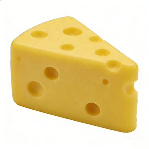 Ensemble de modèles de <span class=keywords><strong>faux</strong></span> fromages en plastique écologiques, plusieurs tailles, tranches triangulaires, petits cubes, pour aliments au goût crémeux jaune pâle - Product Image 1