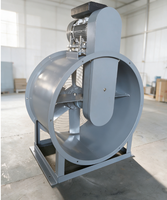 Ventilateur axial T40 antidéflagrant à entraînement par courroie, ventilateur axial à moteur externe, ventilateur d'extraction de fumée haute température pour cabine de pulvérisation chimique