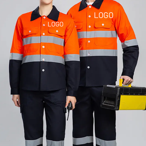 Chất Lượng Cao Chống Tĩnh Unisex Làm Việc Quần Áo Độ Kiên Trì Cao Nút Đóng Cửa Làm Việc Coverall Phù Hợp Với An Toàn Làm Việc Đồng Phục - Product Image 2