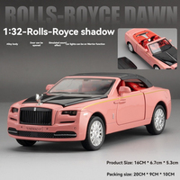 Modèle réduit de voiture à l'échelle 1:32 Rolls Dawn voiture en alliage avec son et lumière pullback modèle de voiture en métal jouets Coche modelo del jouet en alliage métallique