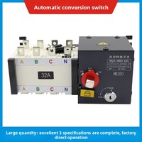 Commutateur de transfert automatique (ATS) de niveau PC 4P 32A 63A 100A, inverseur de source double alimentation pour générateur et système solaire photovoltaïque