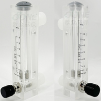 Débitmètre de gaz acrylique de haute qualité avec débitmètres d'air de panneau de rotamètre d'air de soupape réglable