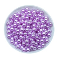 Perles rondes en ABS rouge cramoisi avec trou, perles en vrac pour la personnalisation de vêtements de mode, fourniture en gros par l'usine B2B
