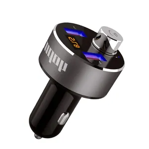 Bt Auto Charger Met Fm-zender, Usb Tf Card Mp3 Muziek Led Voltmeter Handsfree Gesprekken Auto Kit