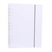 Carnet à feuilles mobiles en PP, format A4, A5, A6, rechargeable, avec reliure à 6 anneaux, journal à élastique, personnalisable en PP pour le bureau et l'école (vente en gros)