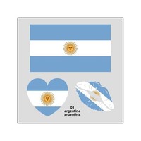 HEYSEY T-0008 2026 États-Unis Canada Mexique Autocollant de tatouage imperméable en papier liège Drapeau national Compétition Marchandise transfrontalière pour fans