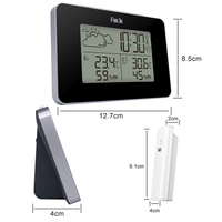 Station météo numérique montre capteur sans fil température humidité prévision Snooze horloges de table DCF horloge de Station météo intelligente