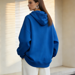 Sudadera con Capucha de Felpa de Algodón de 400GSM, Gruesa, Oversize, Hombros Caídos, Unisex, Lisa, para Estampar, Pullover, de Bajo Costo, Personalizable, Estilo Urbano - Product Image 3