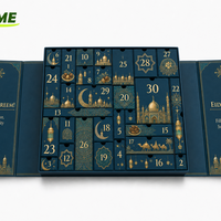 Kalender Advent Ramadan Eid Mubarak 30 Kotak Hadiah untuk Dekorasi Muslim
