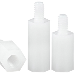 Entretoises hexagonales en nylon blanc métriques, filetage simple M2 M3 M5, mâle-femelle, entretoises hexagonales en plastique de qualité supérieure pour la vente en gros - Product Image 4
