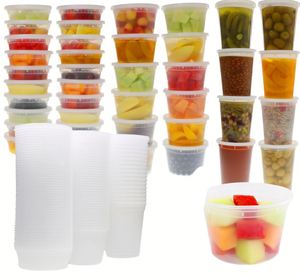 16 Oz Pp Food Storage <b>Containers</b> Airtight <b>Lids</b> Bpa Free Leakproof | Microwave/Dishwasher/<b>Freezer</b>/Stackable - Product Image 1