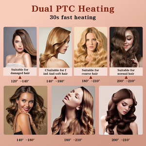 Bán Sỉ Cây Uốn Tóc Cây Uốn Tóc Bằng Titan Màu Vàng Hồng Đồng Hồ Bấm Giờ Thông Minh Sản Xuất Lọn Tóc Cổ Điển Trung Bình Và Dài - Product Image 6