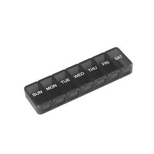 Wholesale Portable 7-Cell Weekly Pill Box New Cross-Border Household Plastic Storage for Pills Capsules <b>Tablets</b> - Product Image 2