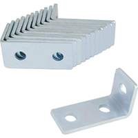 Équerre d'angle triangulaire industrielle à 90 degrés pour systèmes de charpente, 1-5/8 pouces, acier au carbone galvanisé de 5 mm d'épaisseur
