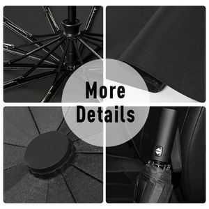 Promotional Designer Auto Sunshade Paraguas Custom logo Compact Portable Automatic <b>Windproof</b> 3 Folding <b>Umbrella</b> with logo - Product Image 5