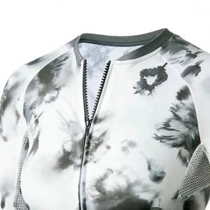 Maillot de cyclisme léger, respirant et à séchage rapide, imprimé style aquarelle chinoise, coupe ajustée pour le cyclisme sur route et VTT - Product Image 3