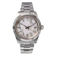 Montre analogique à mouvement à quartz Citizen entièrement en acier inoxydable, cadran antique, bracelet de 20 mm, logo de marque personnalisé, résistante à l'eau 5 BAR pour hommes