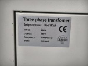 เครื่องแปลงไฟ 3 เฟส 440v 380v เป็น 220v 110v AC เป็น AC แบบลดแรงดัน พร้อมระบบแยกวงจรอัตโนมัติ SG - Product Image 2