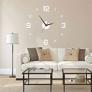 Reloj de Piso Digital Luminoso 3D, Acrílico sin Marco de 40 cm, Minimalista, Adhesivos de Piso Silenciosos para DIY, Adhesivos Murales Silenciosos para Sala de Estar, Dormitorio, Oficina - Product Image 4