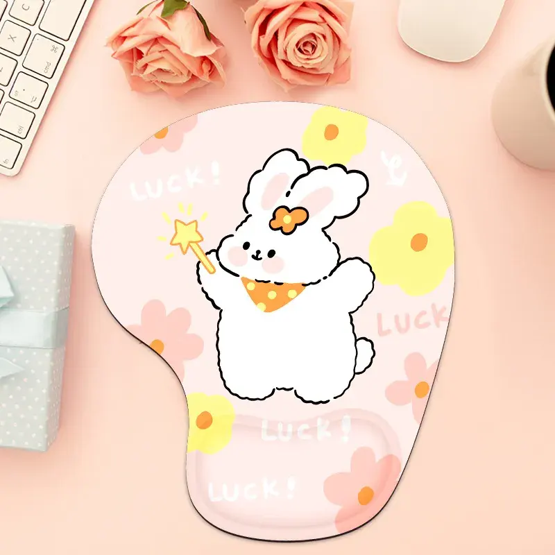 Promotional Newest Fashion Ergonomic Printing Mouse Pad With Wrist Support Protect Your Wrists Wrist Rest Mouse Pad