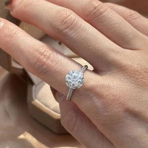 เครื่องประดับสั่งทำพิเศษ แหวนทองแท้ 9k 10k 14k 18k PT ทองคำขาว ทองคำเหลือง ทองคำชมพู เพชรแล็บ/พลอย ผลิตจากโรงงาน - Product Image 1