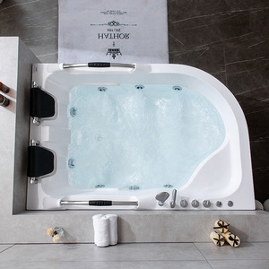 Baño de hotel moderno Bañera de hidromasaje de aire Cómoda bañera de masaje de baño doble multiusos - Product Image 5