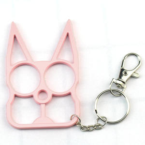 Vente en gros de <span class=keywords><strong>porte</strong></span>-clés en acier inoxydable de luxe, mignons et variés, en forme de chat de dessin animé pour femmes - Imperméables, légers, de forme ronde - Product Image 4