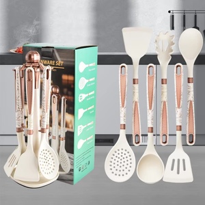Nouveaux ustensiles de cuisine en silicone, ensembles d'ustensiles de cuisine avec support de rangement - Product Image 6