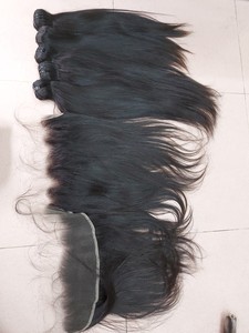 Suministro directo de fábrica de extensiones de cabello humano virgen vietnamita Cierre de onda de agua para bebés para niños - Product Image 4