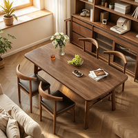 Mesa de Comedor para el Hogar, Diseño Moderno, Hierro, No Plegable, Apta para Apartamentos Pequeños, Restaurantes de Comida Rápida, Conjuntos para Cadenas de Restaurantes