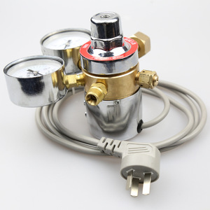 Régulateur de pression électrique pour dioxyde de carbone YQT-341, 1,6*25MPa, en laiton avec manomètre, pour usage en soudure - Product Image 1