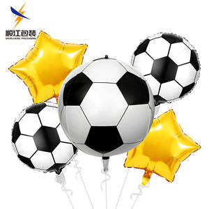 مجموعة بالونات فويل مخصصة لكرة القدم لتزيين الحفلات الرياضية ، لوازم مراوح الفريق للاحتفال بعيد الميلاد والتخرج - Product Image 4
