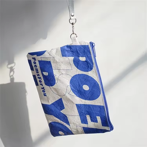 Pochette en Tyvek imprimée avec logo personnalisé MZ Sac en papier Dupont Tyvek à fermeture éclair Sac en Tyvek blanc étanche - Product Image 6