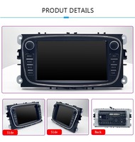 Autoradio RDS DVD Android 15 4G LTE Lecteur multimédia vidéo pour voiture Carplay Auto pour Ford Focus Mondeo C-MAX S-MAX Galaxy II Kuga