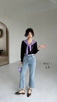 Jeans taille haute pour femmes grandes tailles avec logo personnalisé, mode estivale, lavables, anti-décoloration, pantalon en denim bleu clair pour femmes