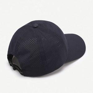 Wholesale Summer Sport <b>Cap</b> Sunhat Solid Color Net Hole 6 Panel Breathable <b>Waterproof</b> Baseball <b>Cap</b> - Product Image 5