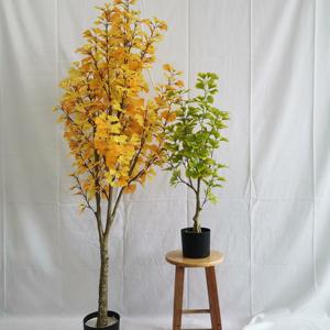 Jardín hecho a mano plantas de interior bonsái árbol artificial <span class=keywords><strong>Ginkgo</strong></span> árbol para decoración de jardín - Product Image 1