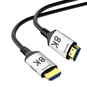 Câble Ultra HD haute vitesse tressé en alliage de zinc 40Gbps certifié OEM Câble audio et vidéo HDMI vers HDMI Câble HDMI 2.1 8K