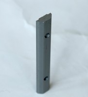 Support de panneau solaire en aluminium anodisé argenté de type rail, avec bloc de pression central pour système de fixation PV, garantie 10 ans