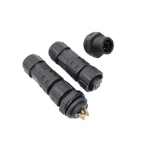 AOHUA Projet d'éclairage Prise mâle à montage sur panneau Assemblage M12 Connecteur de câble mâle femelle Connecteur CA 5A Prise étanche 5Pin IP68